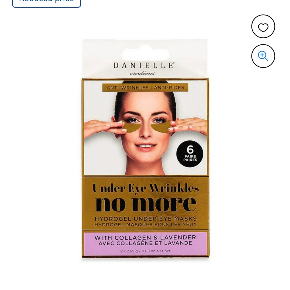 Danielle Under Eye Wrinkles No More Hydrogel Undereye Masks Collagen & Lavender